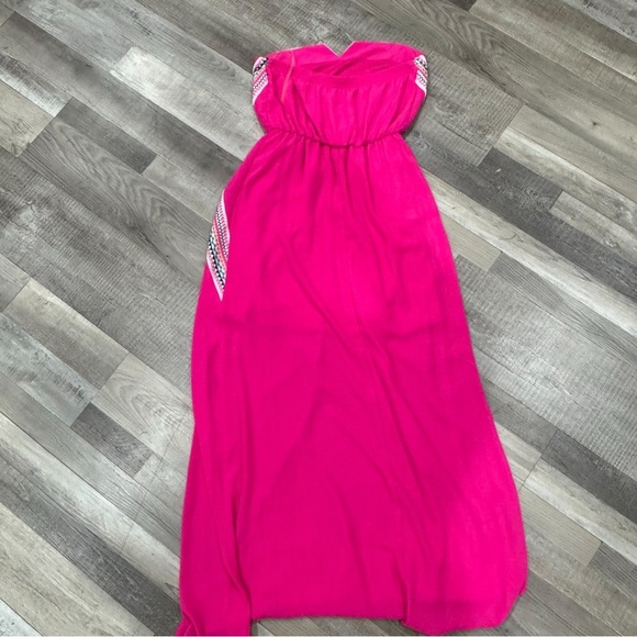 My michelle chiffon strapless embroidered blouson maxi dress ❤️ - Picture 5 of 6